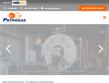 Tablet Screenshot of petrogas.cl